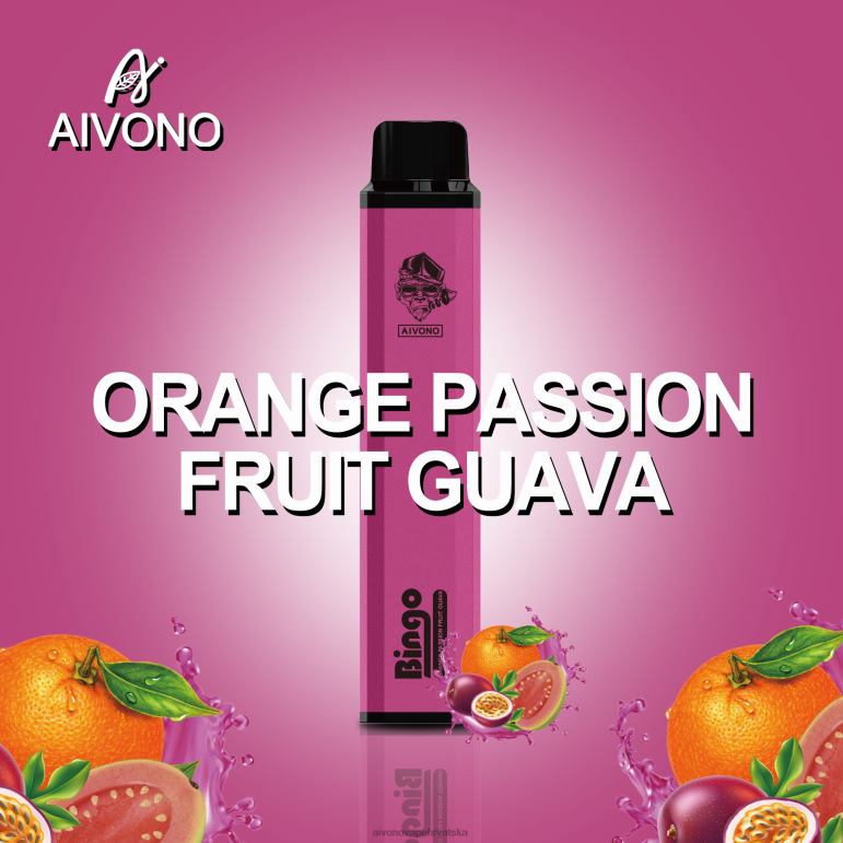 Aivono AIM BINGO 4000 narančasta passionfruit guava - F4042132 Aivono Vape Hrvatska