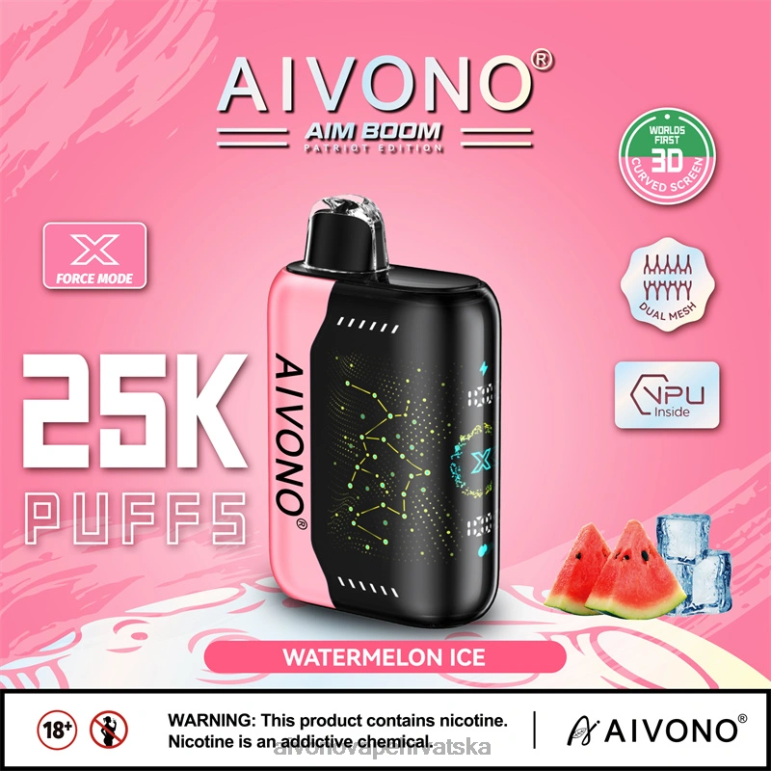 Aivono AIM BOOM 25000 led od lubenice - F4042353 Aivono Vape Price