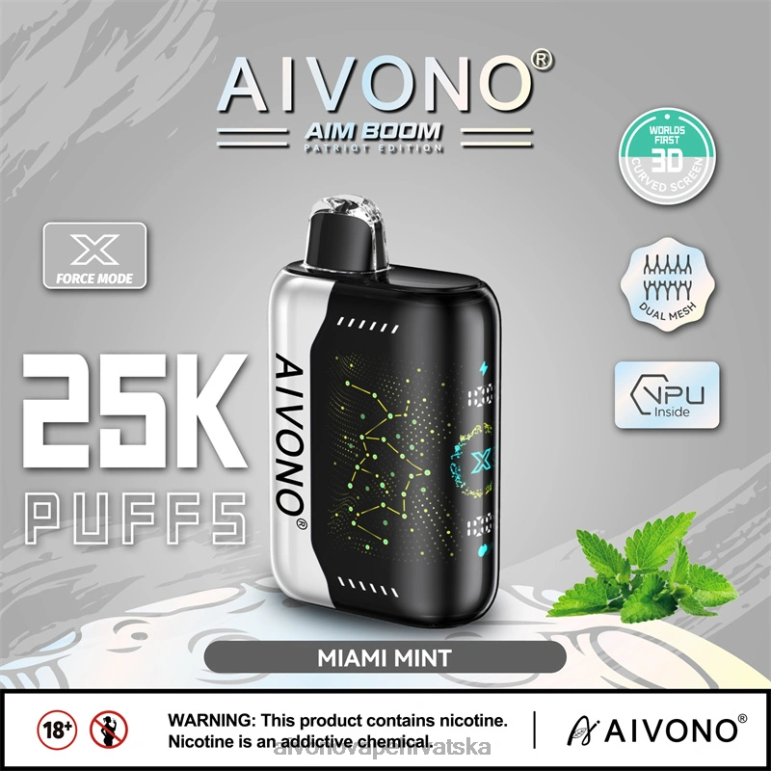 Aivono AIM BOOM 25000 miami mint - F4042349 Aivono Vape Price