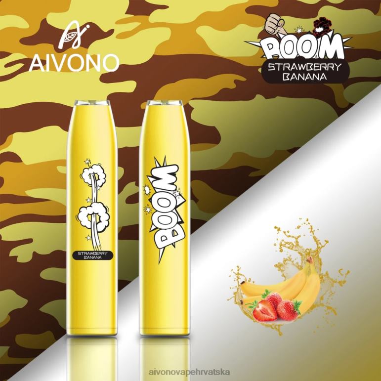 Aivono AIM BOOM 600 jagoda banana - F4042363 Aivono Vape Review