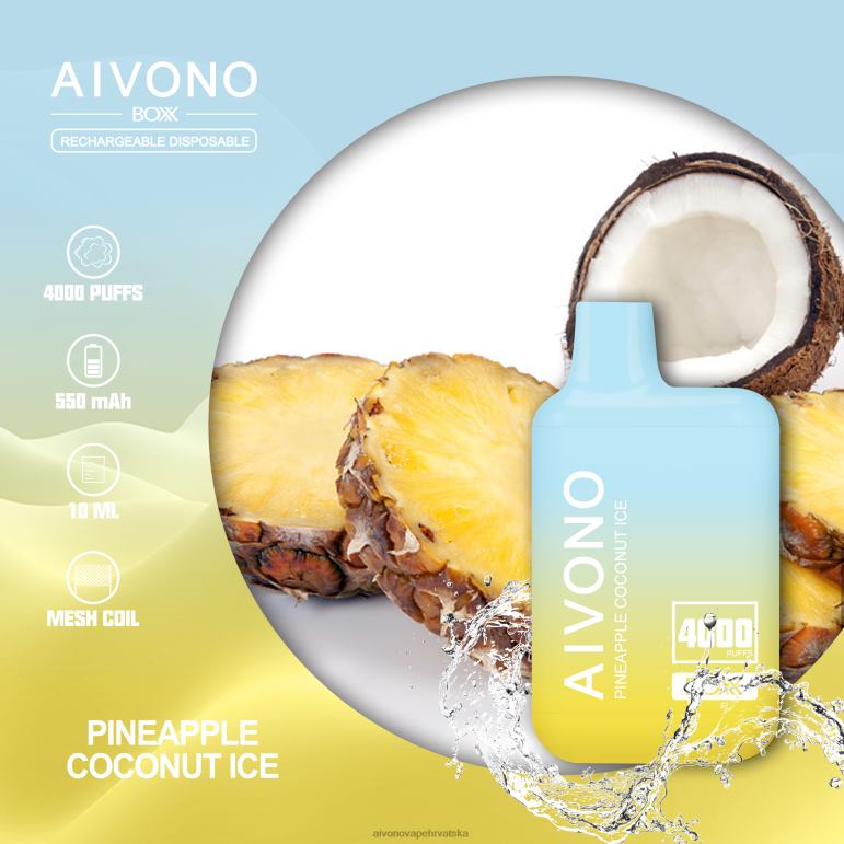 Aivono AIM BOXX 4000 ananas kokosov led - F4042222 Aivono Vape
