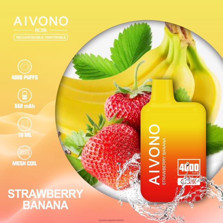 Aivono AIM BOXX 4000 jagoda banana - F4042231 Aivono Vape Review