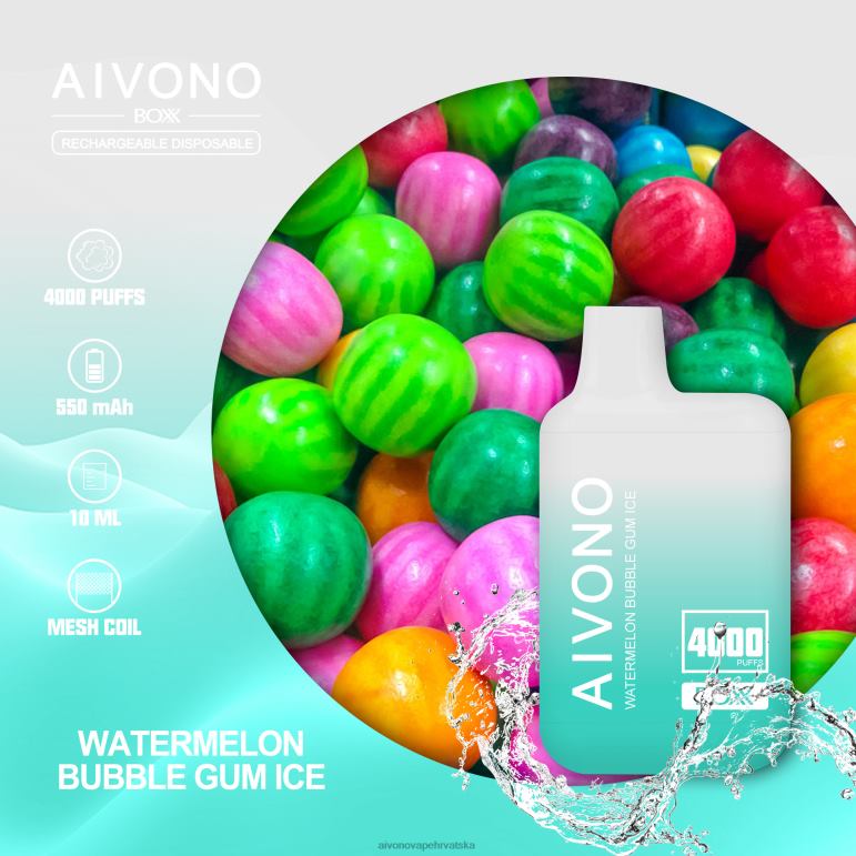 Aivono AIM BOXX 4000 led od žvakaće gume od lubenice - F4042227 Aivono Vape Review