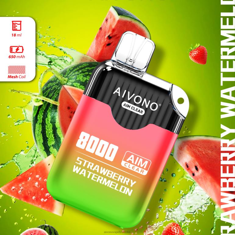 Aivono AIM CLEAR 8000 jagoda lubenica - F4042208 Aivono Vape Hrvatska
