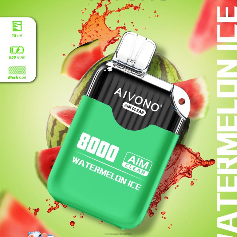 Aivono AIM CLEAR 8000 led od lubenice - F4042204 Aivono Vape Hrvatska