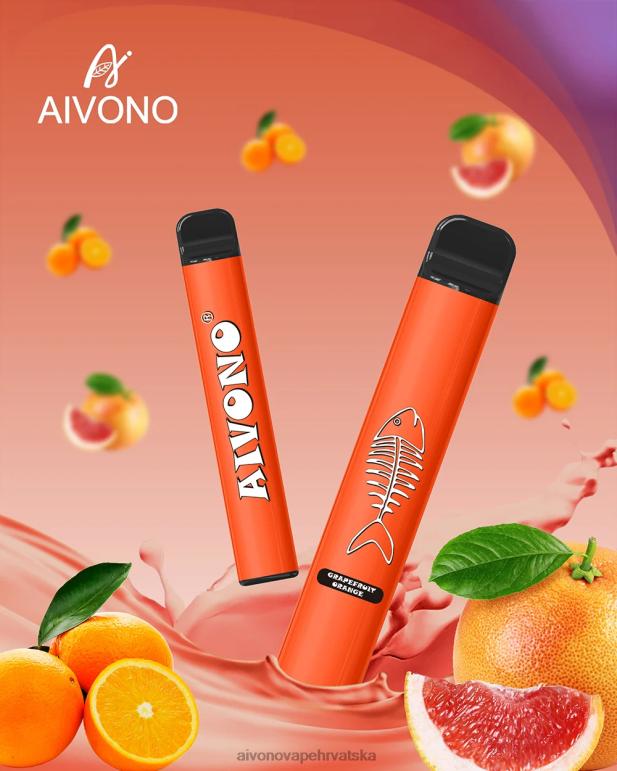 Aivono AIM FISHBONE 600 grejp naranča - F4042280 Aivono Vape Hrvatska