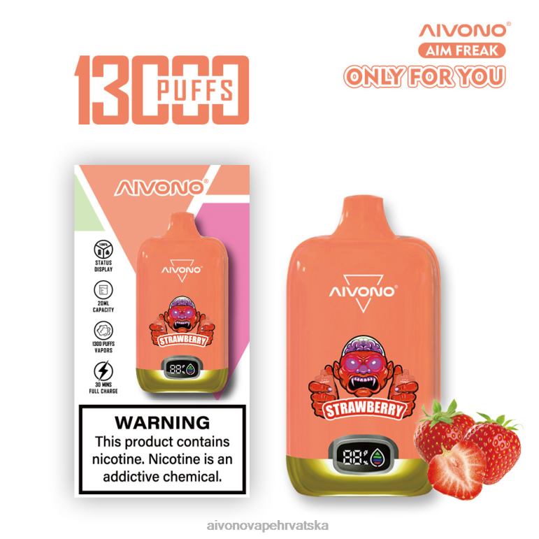Aivono AIM FREAK 13000 jagoda - F4042243 Aivono Vape Review