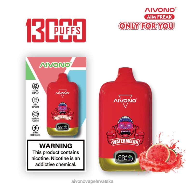 Aivono AIM FREAK 13000 lubenica - F4042244 Aivono Vape Hrvatska