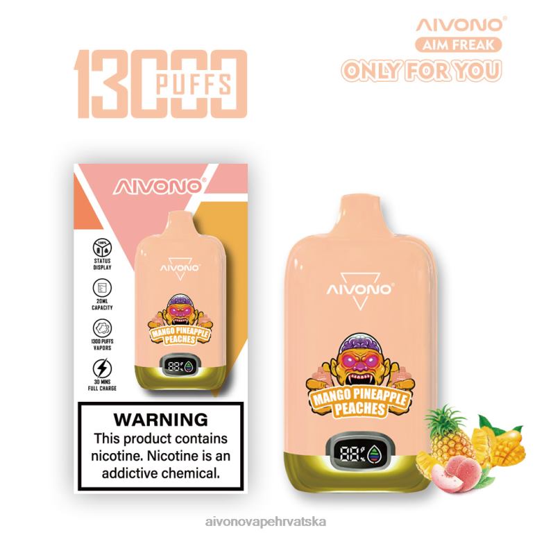 Aivono AIM FREAK 13000 mango ananas breskve - F4042250 Aivono Vape