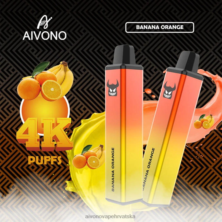Aivono AIM FREAK 4000 banana naranča - F4042258 Aivono Vape