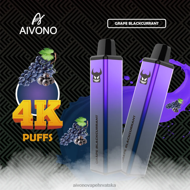 Aivono AIM FREAK 4000 grožđa crni ribiz - F4042259 Aivono Vape Review