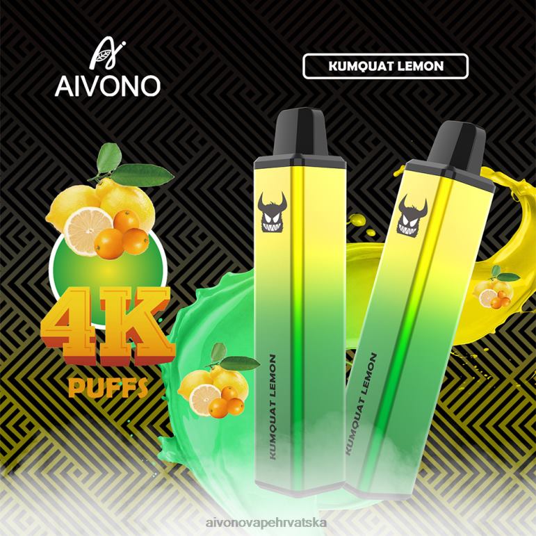 Aivono AIM FREAK 4000 kumkvat limun - F4042256 Aivono Vape Hrvatska