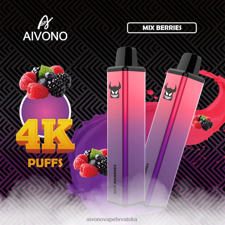 Aivono AIM FREAK 4000 miješano bobičasto voće - F4042260 Aivono Vape Hrvatska