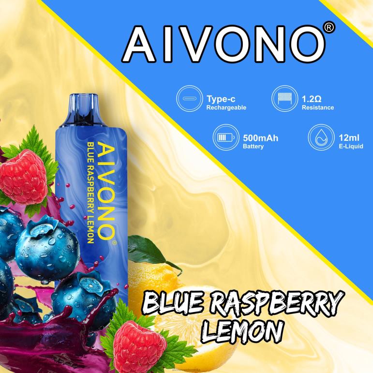 Aivono AIM GUN 7000 borovnica malina limun - F4042109 Aivono Vape Price