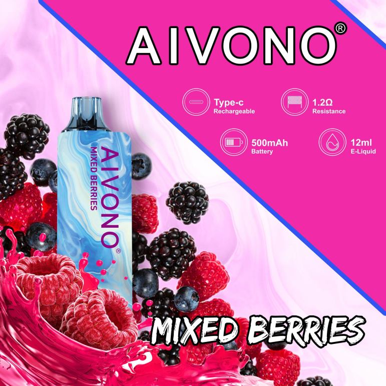 Aivono AIM GUN 7000 miješano bobičasto voće - F4042111 Aivono Vape Review