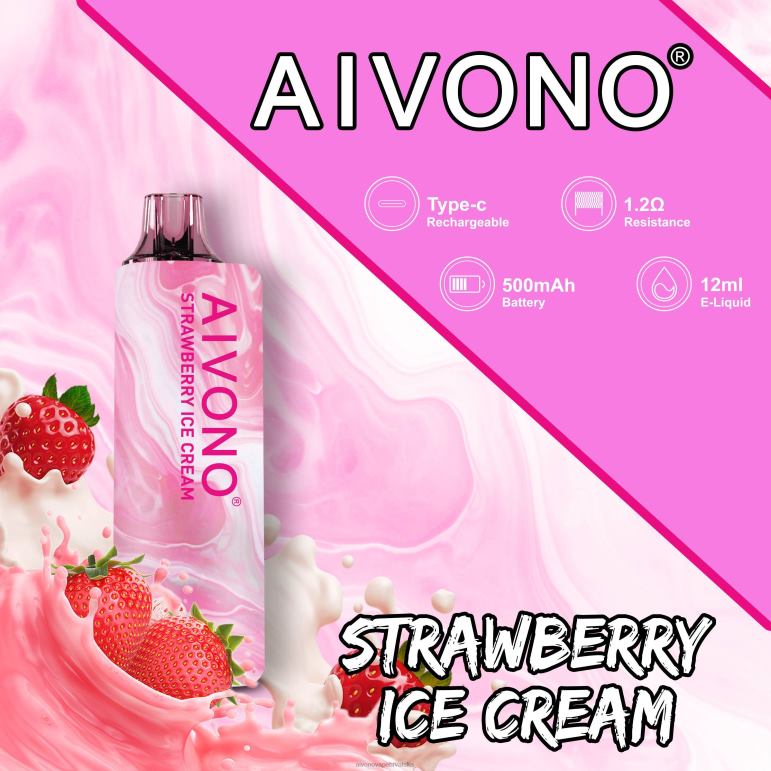Aivono AIM GUN 7000 sladoled od jagoda - F4042105 Aivono Vape Price