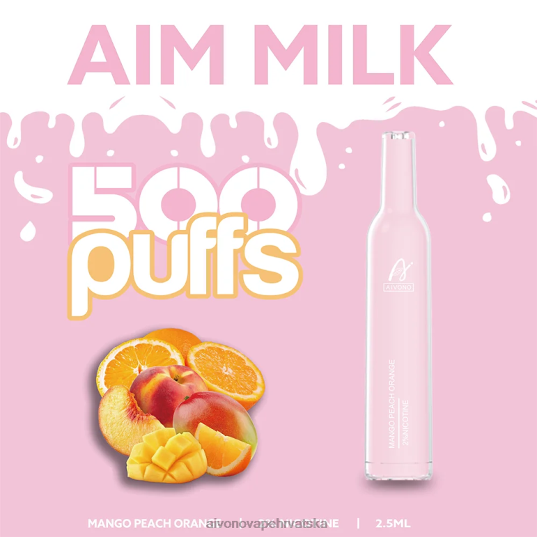 Aivono AIM MILK 500 mango breskva naranča - F4042269 Aivono Vape Price