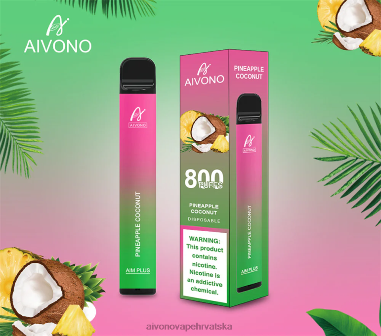 Aivono AIM PLUS 800 ananas kokos - F4042200 Aivono Vape Hrvatska