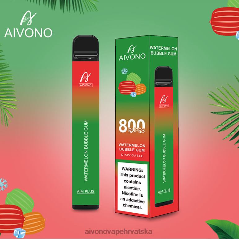 Aivono AIM PLUS 800 žvakaća guma od lubenice - F4042198 Aivono Vape