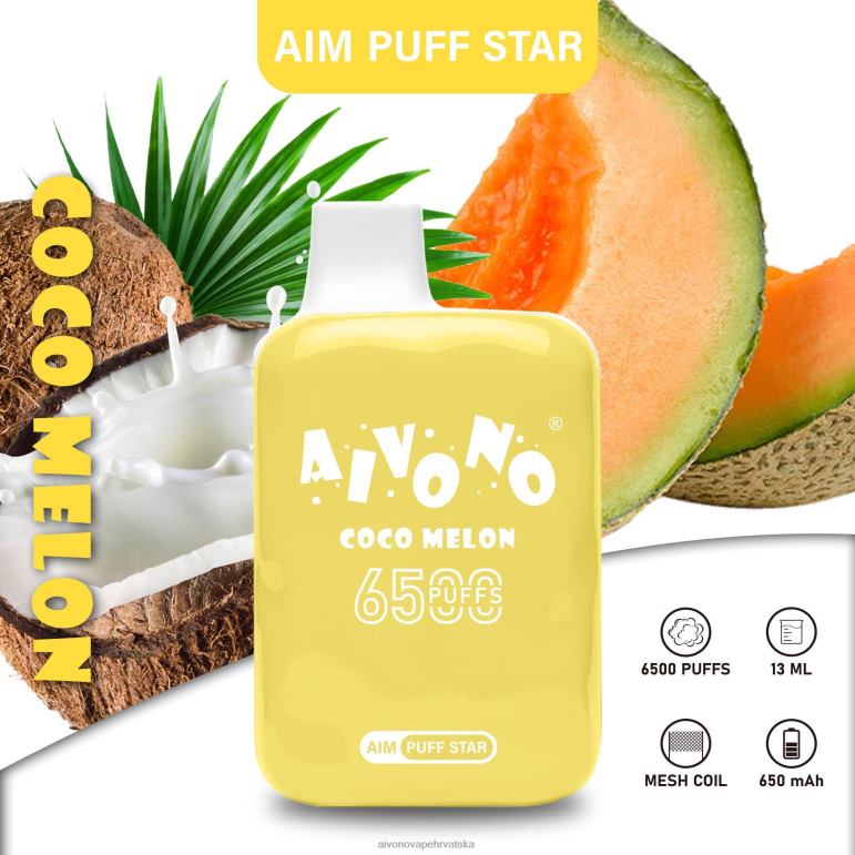 Aivono AIM PUFF STAR 6500 cocomelon - F4042297 Aivono Vape Price