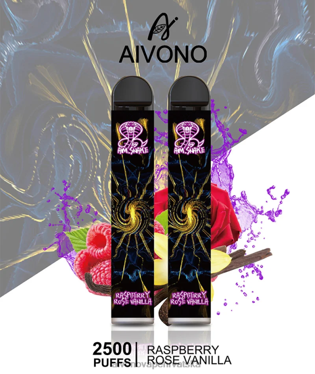 Aivono AIM SNAKE 2500 malina ruža vanilija - F4042317 Aivono Vape Price