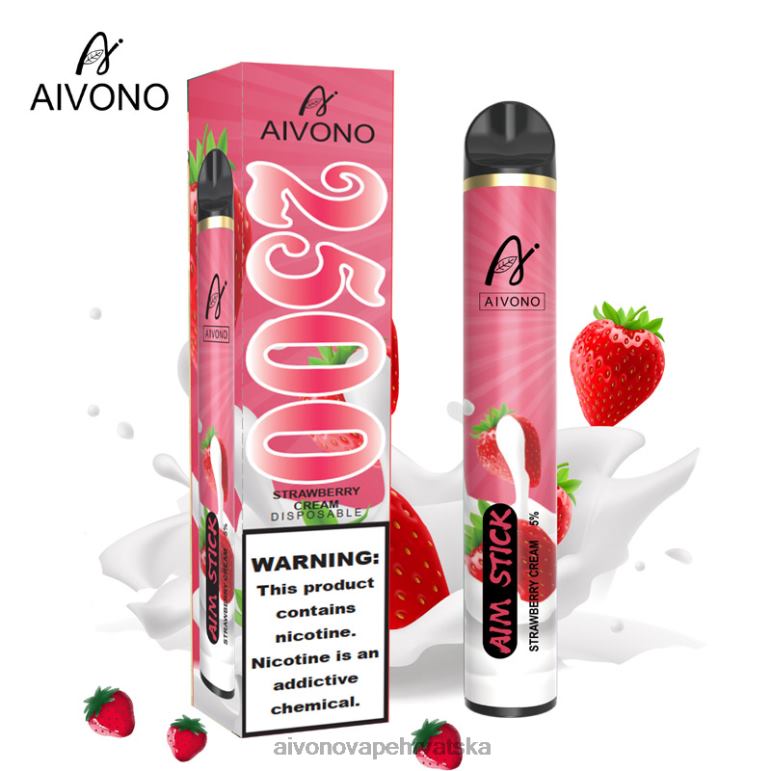 Aivono AIM STICK 2500 krema od jagoda - F4042155 Aivono Vape Review