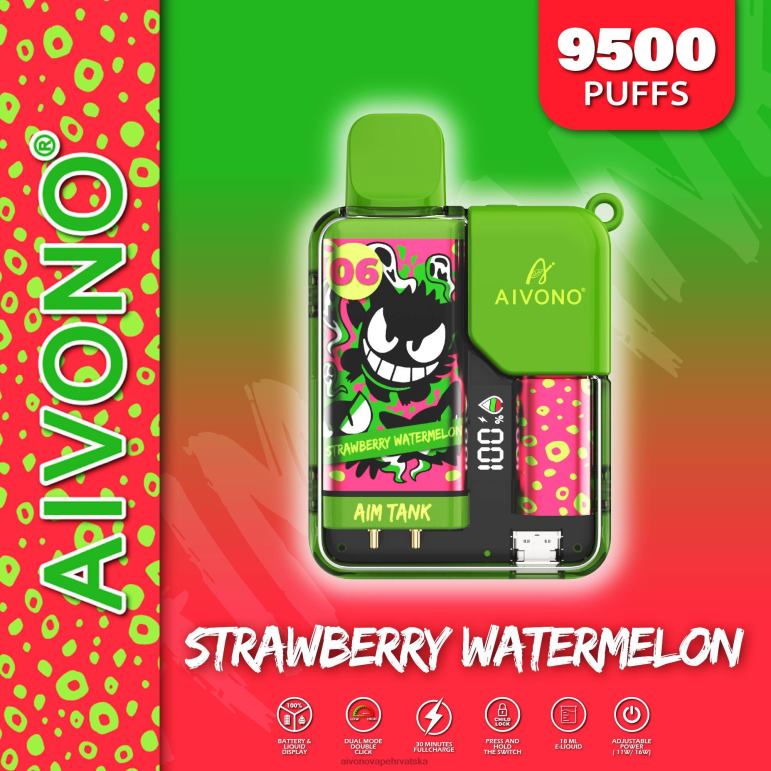 Aivono AIM TANK 9500 jagoda lubenica - F404246 Aivono Vape