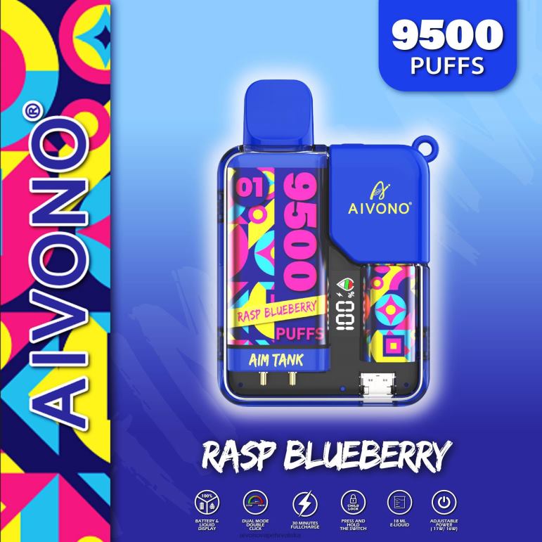 Aivono AIM TANK 9500 malina borovnica - F404233 Aivono Vape Price