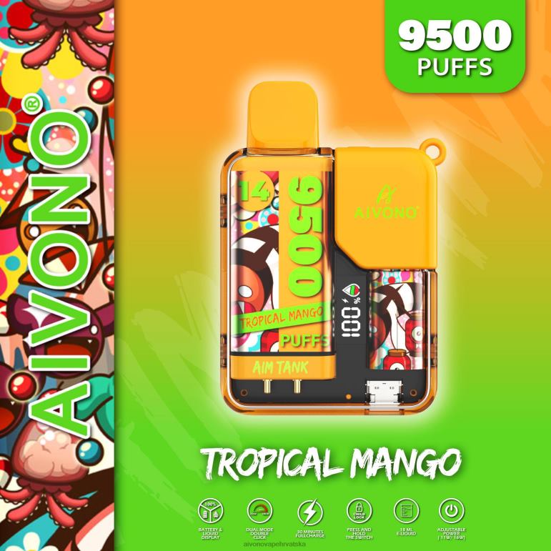 Aivono AIM TANK 9500 tropski mango - F404239 Aivono Vape Review