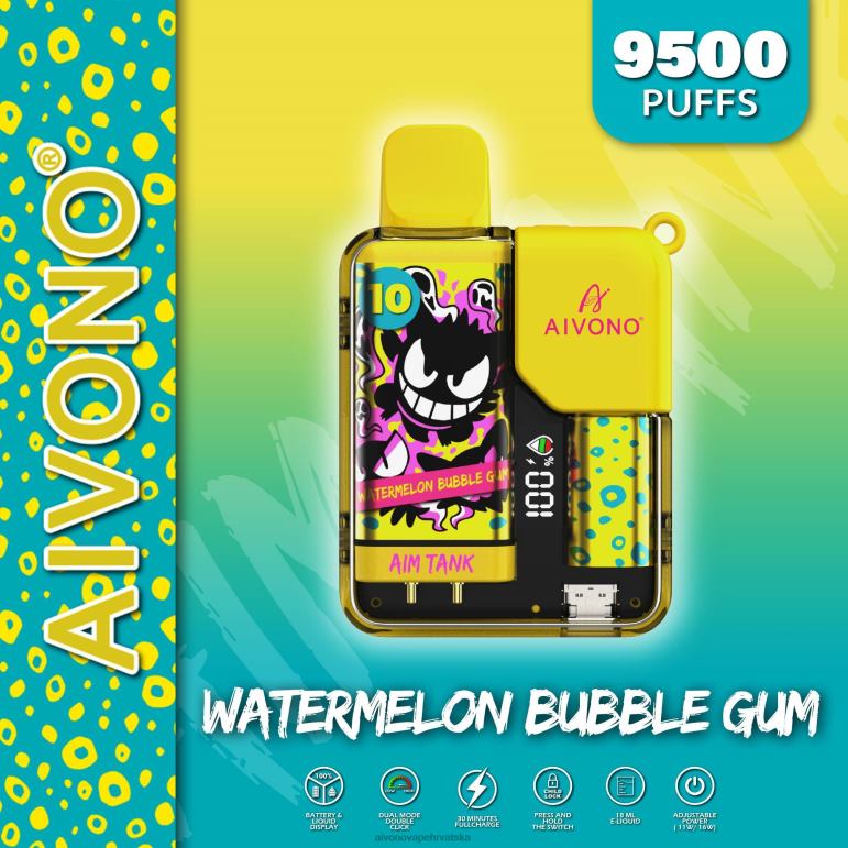 Aivono AIM TANK 9500 žvakaća guma od lubenice - F404244 Aivono Vape Hrvatska