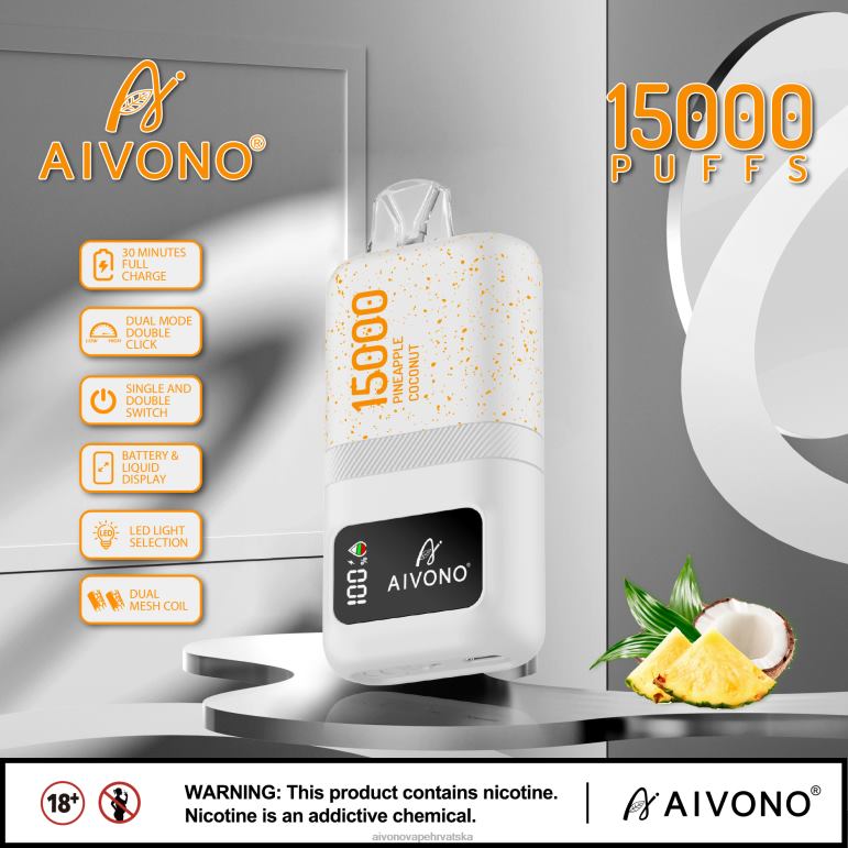 Aivono AIM magic 15000 ananas kokos - F404272 Aivono Vape Hrvatska