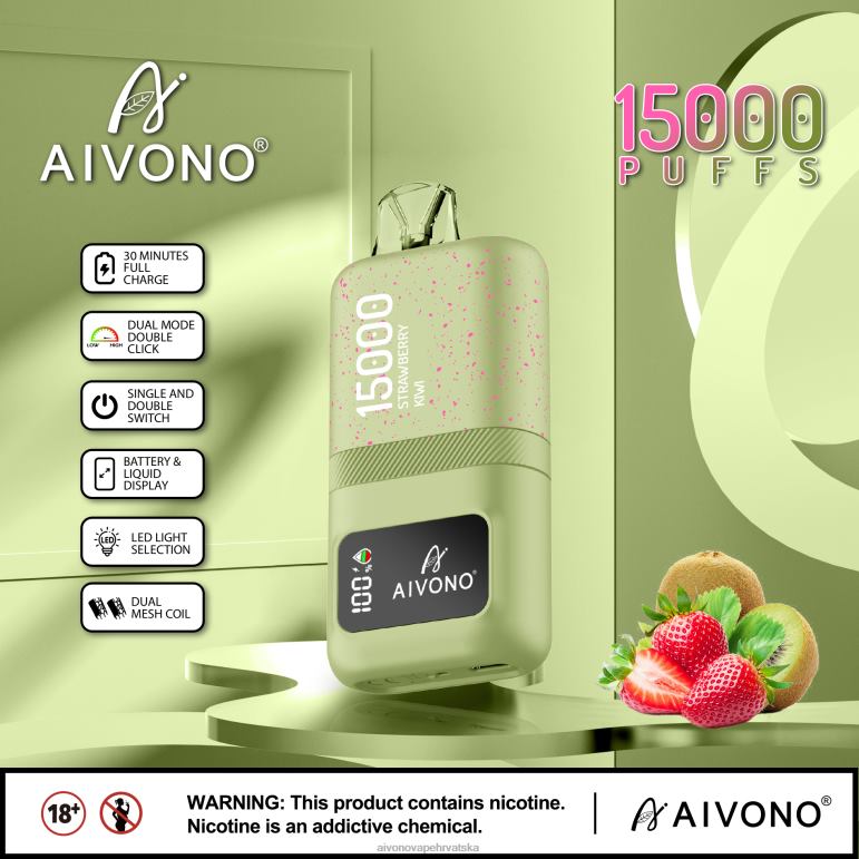 Aivono AIM magic 15000 jagoda kivi - F404263 Aivono Vape Review