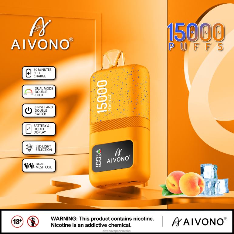 Aivono AIM magic 15000 led od breskve - F404259 Aivono Vape Review