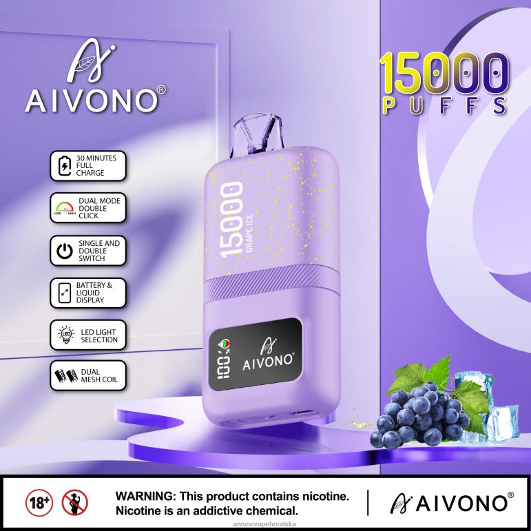 Aivono AIM magic 15000 led od grožđa - F404260 Aivono Vape Hrvatska