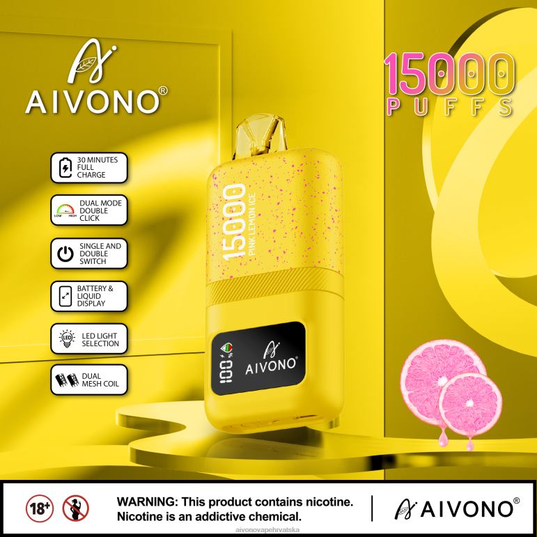 Aivono AIM magic 15000 led od ružičastog limuna - F404261 Aivono Vape Price