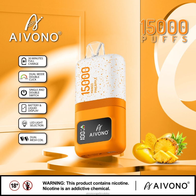 Aivono AIM magic 15000 mango ananas - F404269 Aivono Vape Price