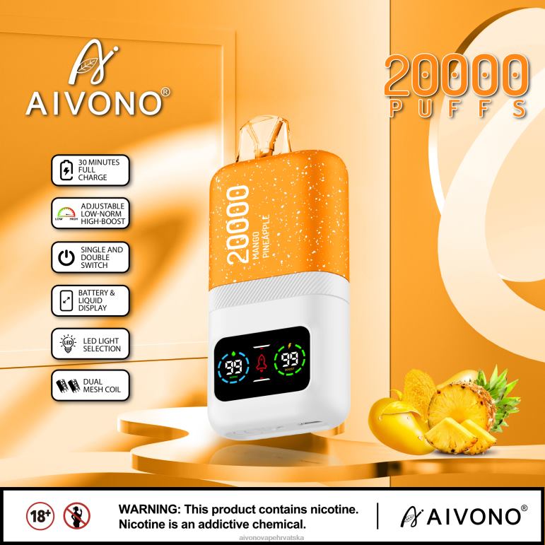 Aivono AIM magic 20000 mango ananas - F404277 Aivono Vape Price