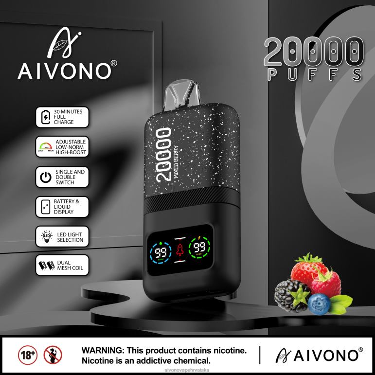 Aivono AIM magic 20000 miješano bobičasto voće - F404278 Aivono Vape