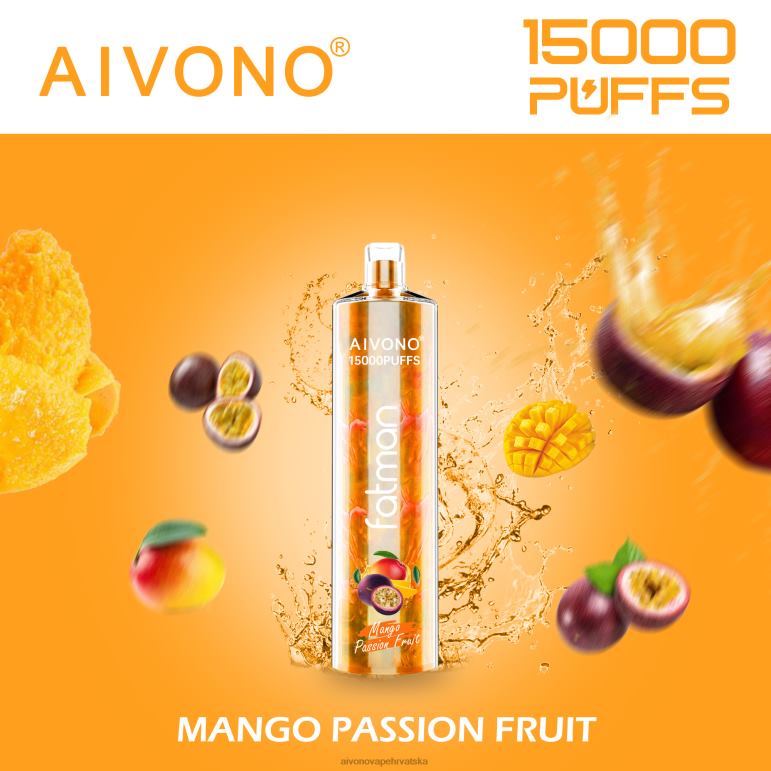 Aivono FATMAN 15000 mango marakuje - F404219 Aivono Vape Review