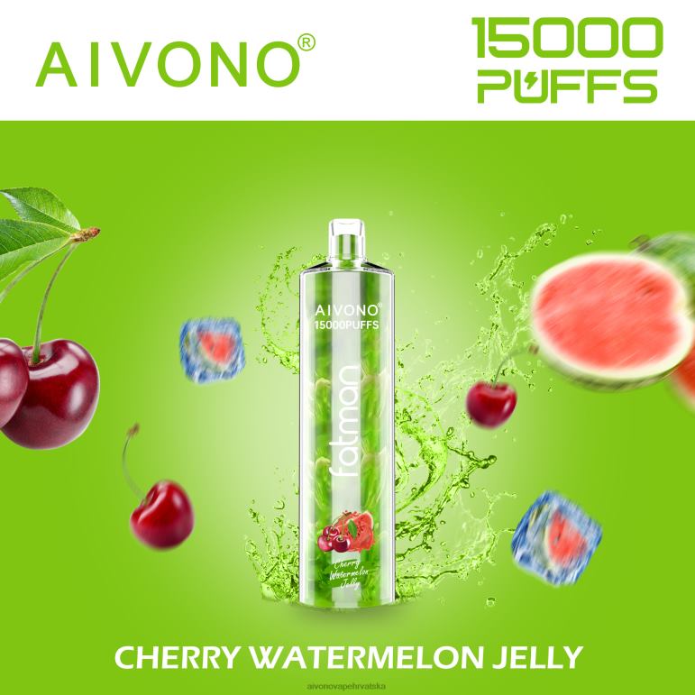 Aivono FATMAN 15000 veseli žele od lubenice - F404220 Aivono Vape Hrvatska