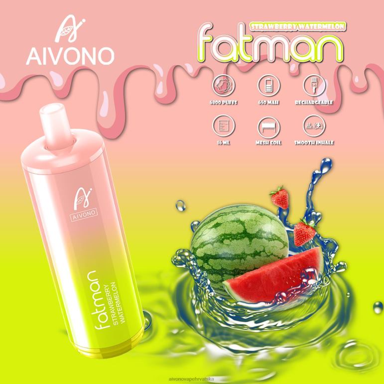 Aivono FATMAN 6800 jagoda lubenica - F404230 Aivono Vape