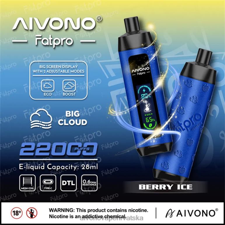 Aivono Fatpro 22000 bobičasti led - F404210 Aivono Vape