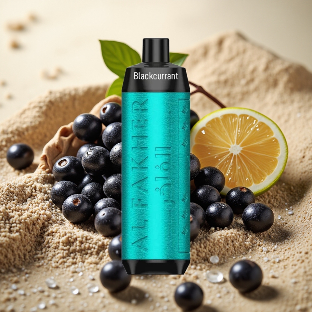 Al Fakher Crown Bar 8000 Crystal Jednokratna Vape 600mAh 18ml 5mg 06ohm Crni Ribizl Led