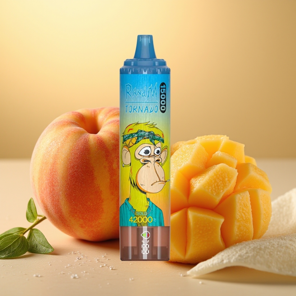 Fumot RandM Tornado 15000 Puffs 25ml 850mAh 09 Ohm Mesh Brestika Mango