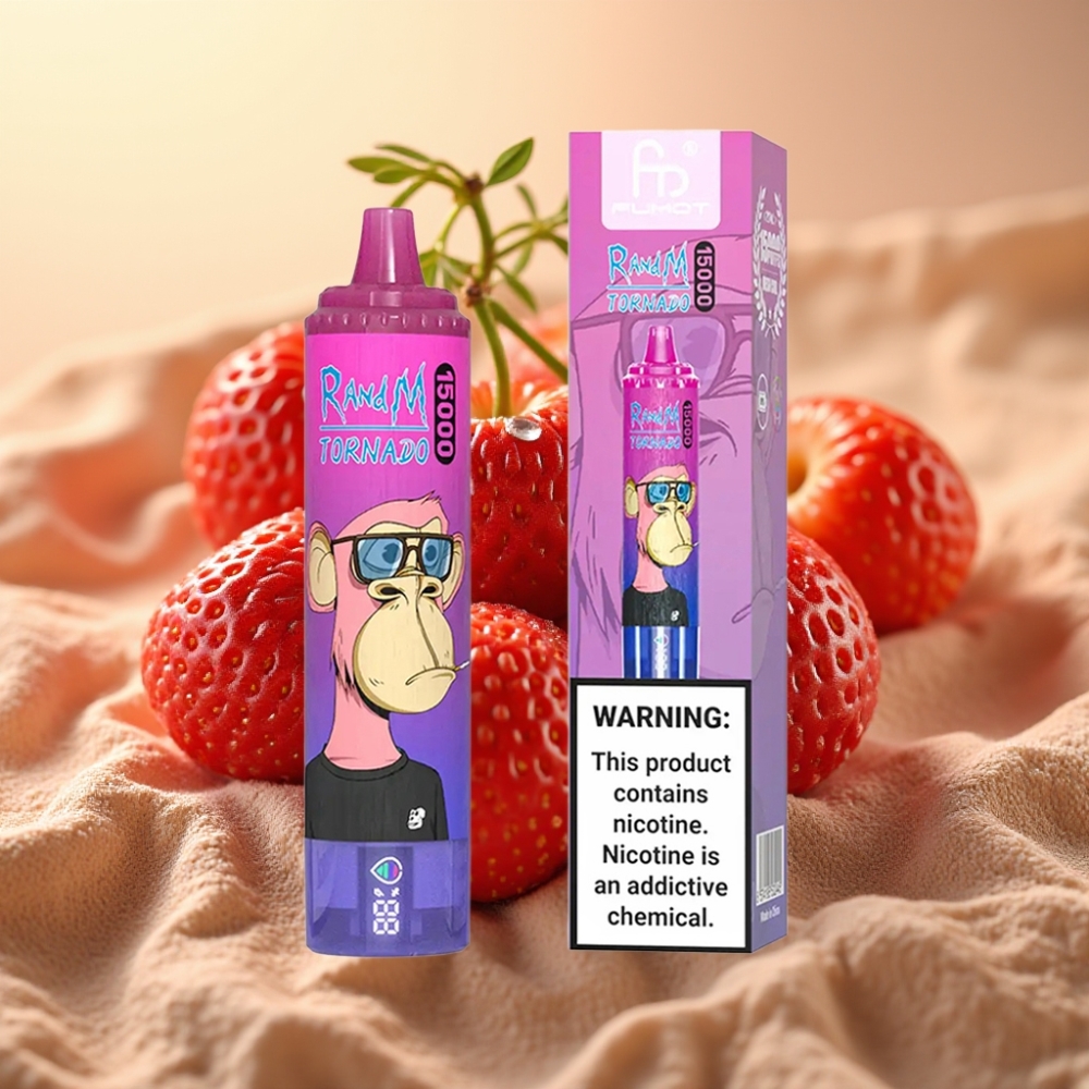 Fumot RandM Tornado 15000 Puffs 25ml 850mAh Jagoda Grožđe