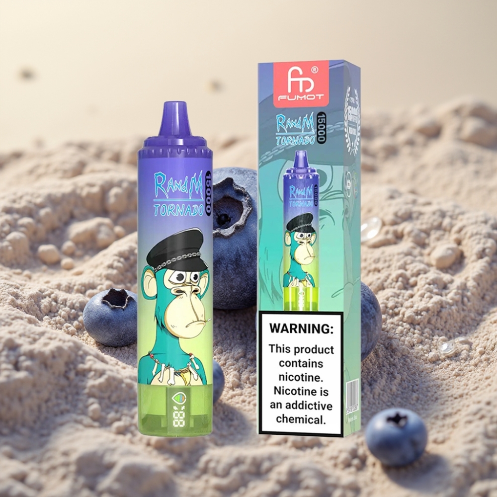 Fumot RandM Tornado 15000 Puffs 25ml 850mAh Mesh Blueberry Bubble Gum