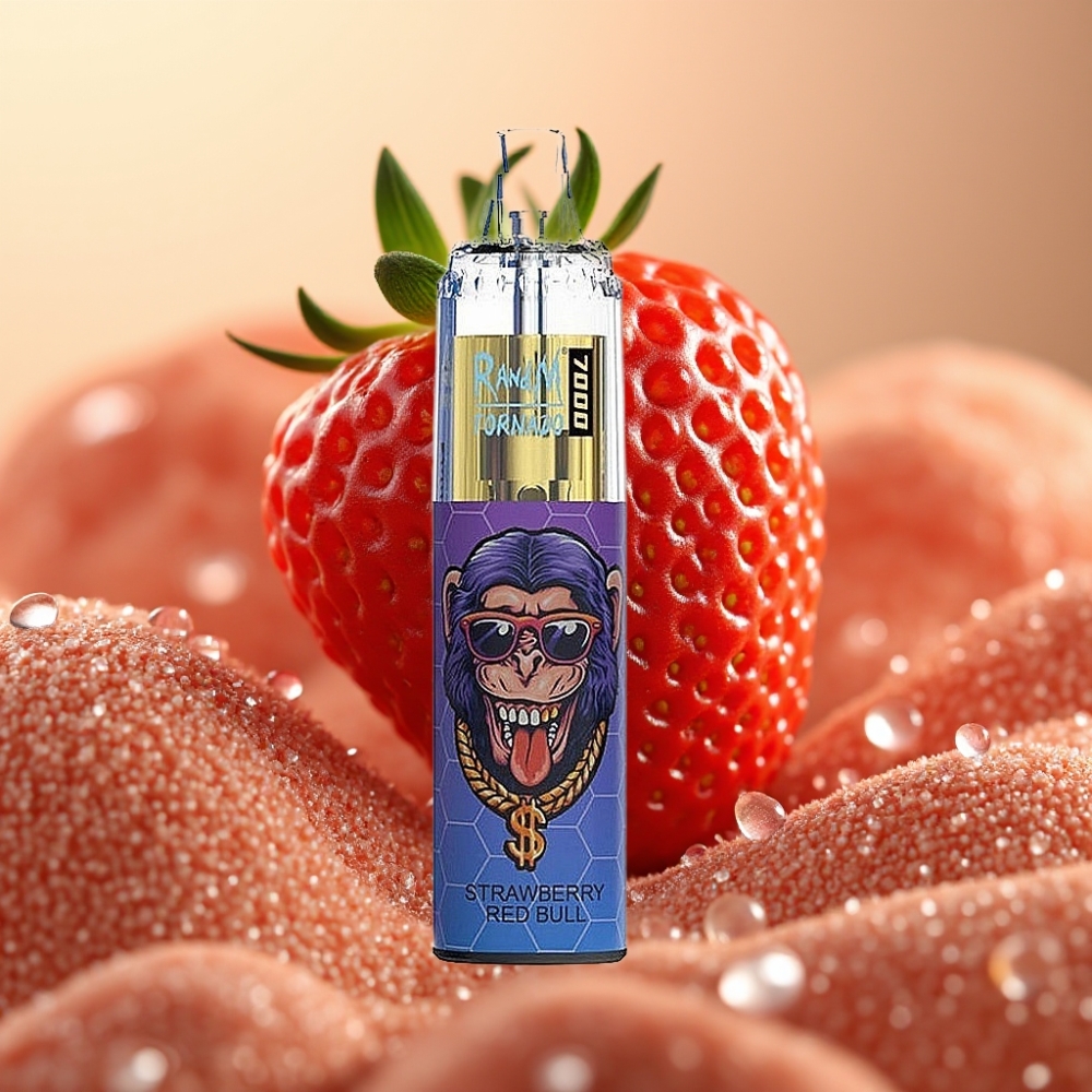 Fumot Tornado 7000 Pufova 14ML 850MAH Mesh Type-C RGB Zračno Prilagodljiv Jagoda Red Bull