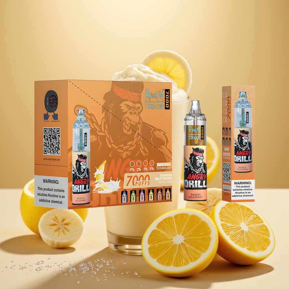Fumot Tornado 7000 Pufova 14ML 850MAH Mrežasti Kalem Banana Milkshake