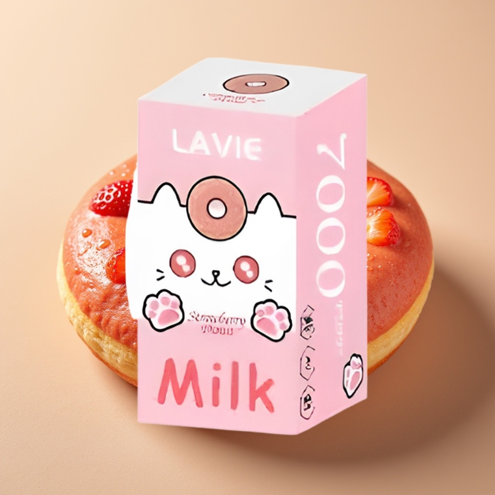 LAVIE Milk 7000 Puffs 16ML 600mAh Tip C Jagodna Krafna