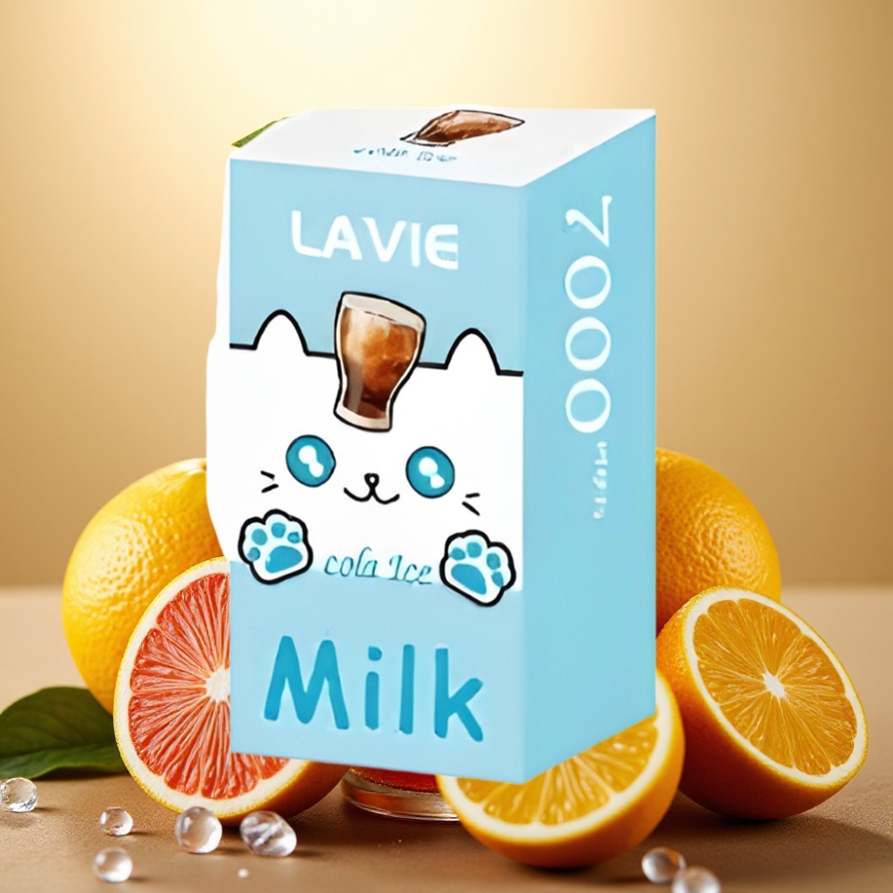 LAVIE Milk 7000 Puffs 16ML 600mAh Type C Cola Led i Mlijeko